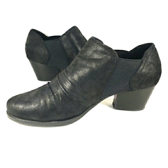 BareTraps Reon Black, Slip On, Almond Toe, Comfy Booties. Women's Size 9.5M - Picture 4 of 11